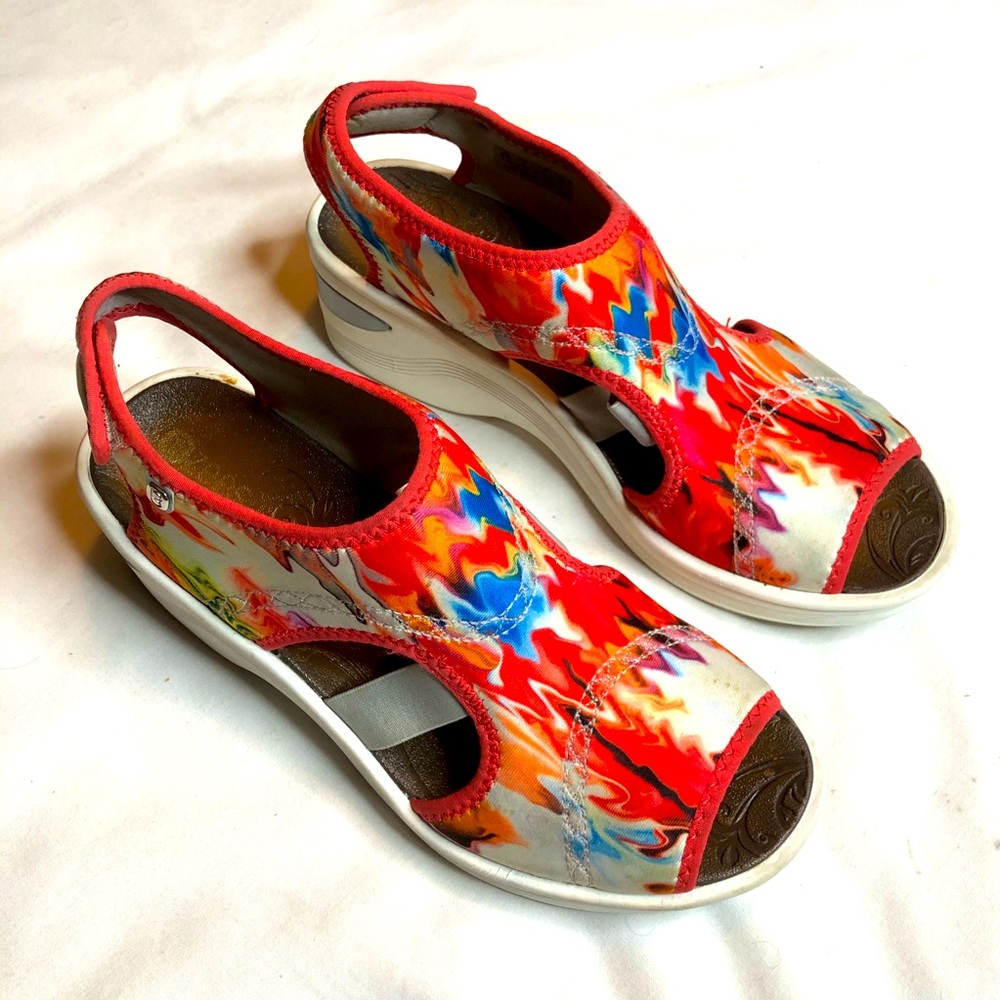 Ezees wedge multicolor sandals